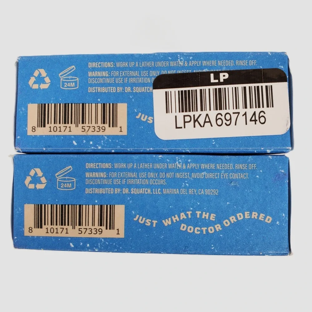 Dr Squatch Polar Rush Limited Edition Mens Natural Soap 5oz Heavy‎ Grit 2 Pack